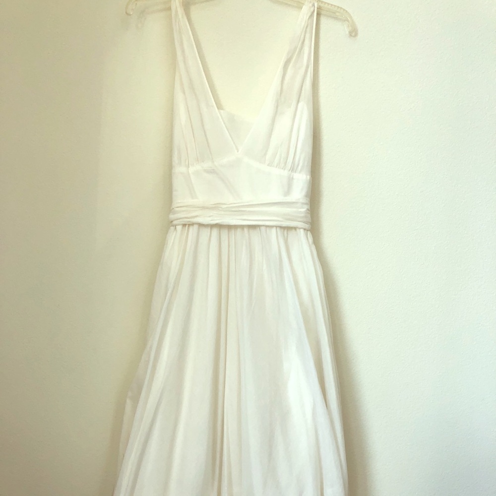 Banana Republic midi white cotton Dress